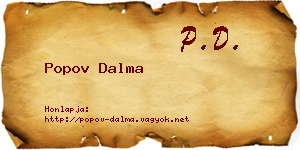 Popov Dalma névjegykártya